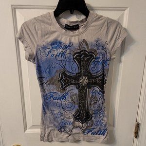 Grey faith t-shirt